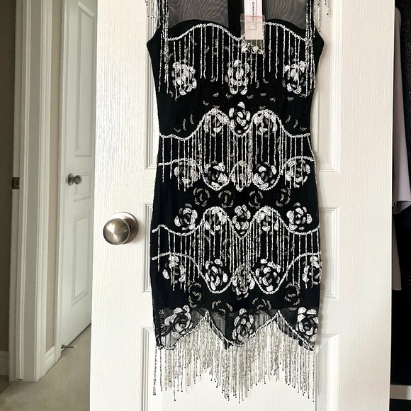 Sequin fringe dress NWT - Picture 3 of 5